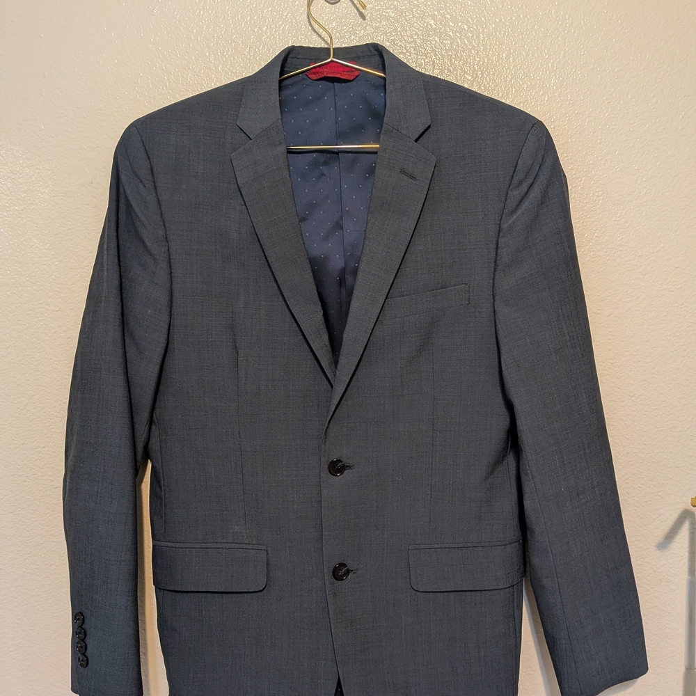 Alfani Men's Dark Gray Two-Button Sport Coat